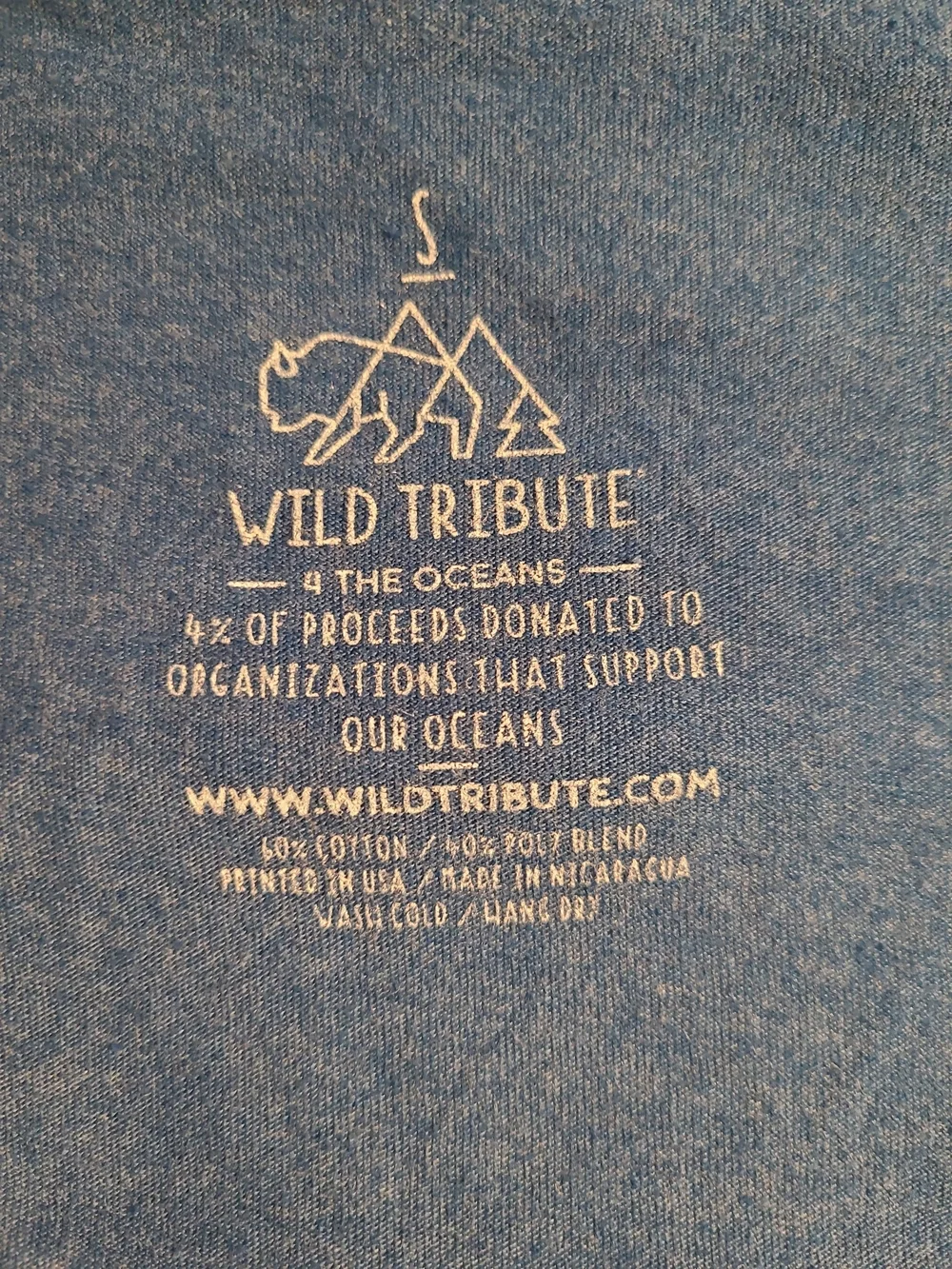Wild Tribute San Diego Surf Van Graphic Tee - Heather Blue Size Small Unisex